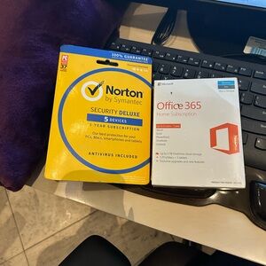 Norton Security Deluxe and Microsoft Office 365 Home Subscription